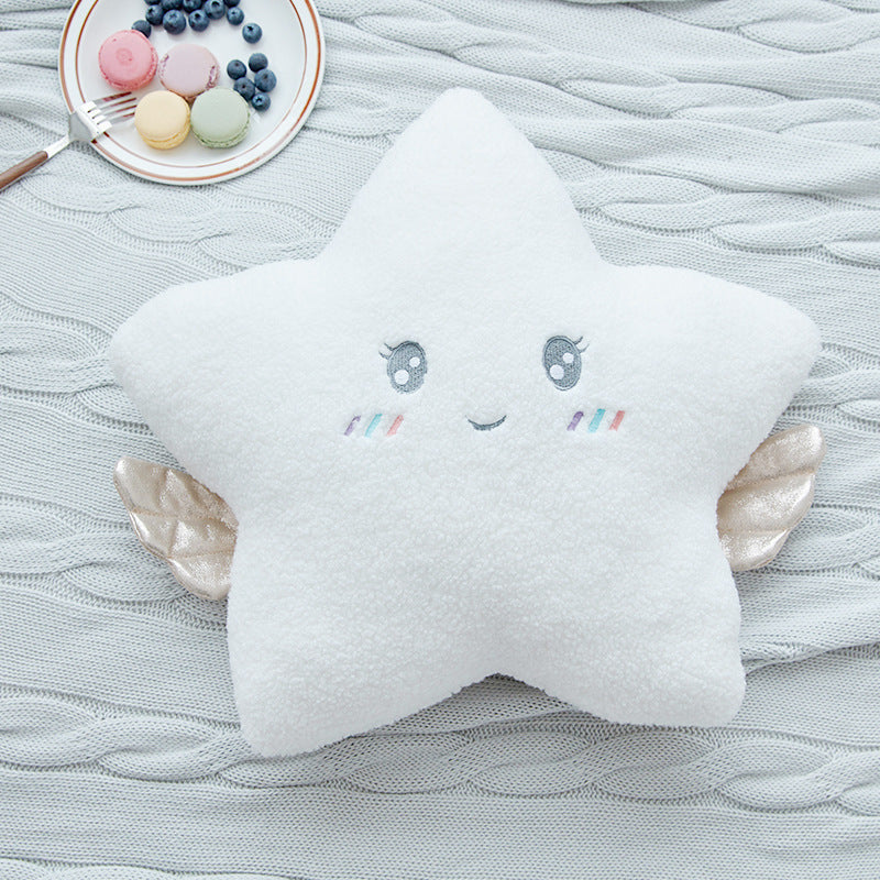 Cute Cloud Star & Moon Pillow | Soft Nursery Decor