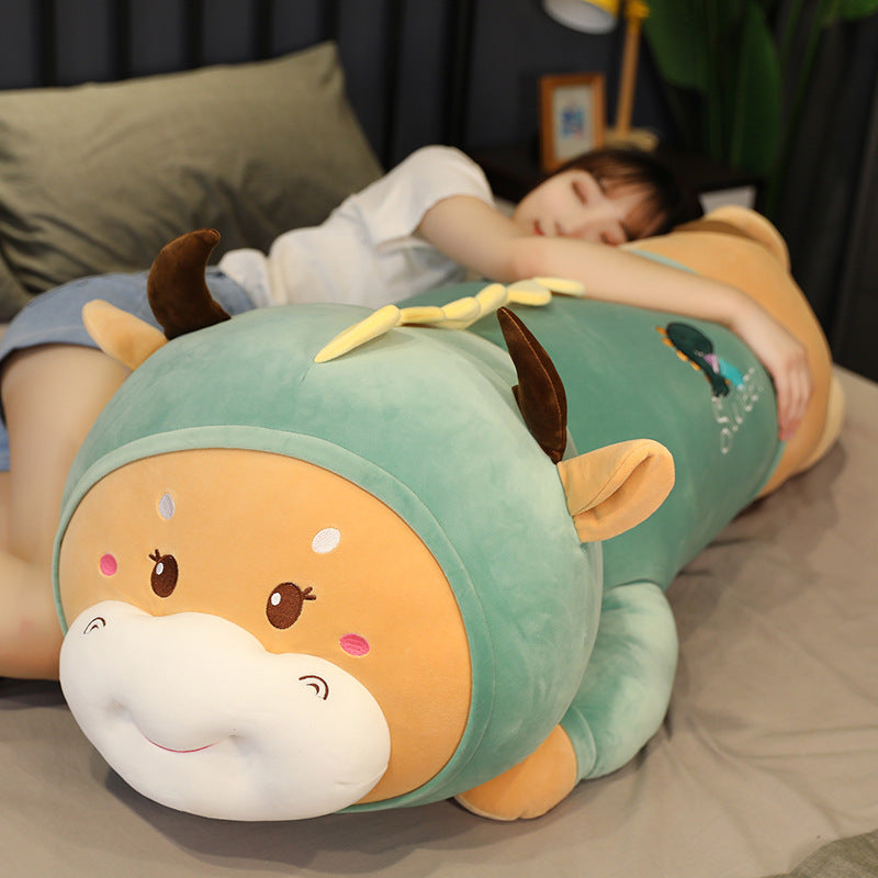 Cattle Cow in Dinosaur Costume Stuffed Plush Toy