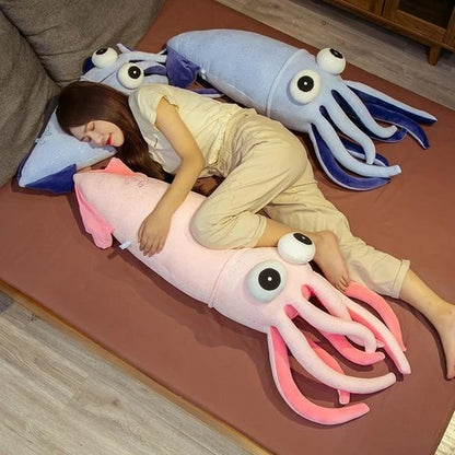 Giant Squid Plush | Cute Soft Cuddle Pillow