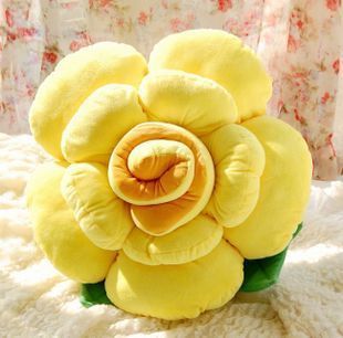 3D Rose Flower Pillow | Soft Plush Decorative Cushion