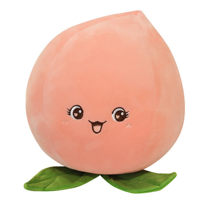 Cute Peach Plush | Soft Stuffed Fruit Pillow