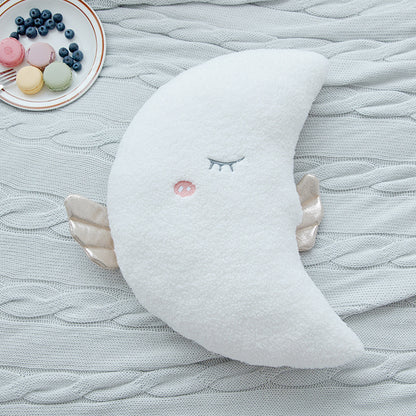 Cute Cloud Star & Moon Pillow | Soft Nursery Decor