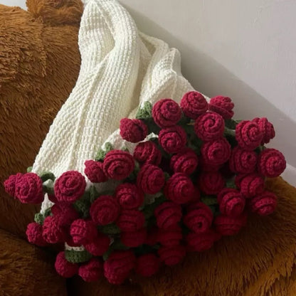 Crochet Rose Bouquet Blanket | Unique Handmade Gift