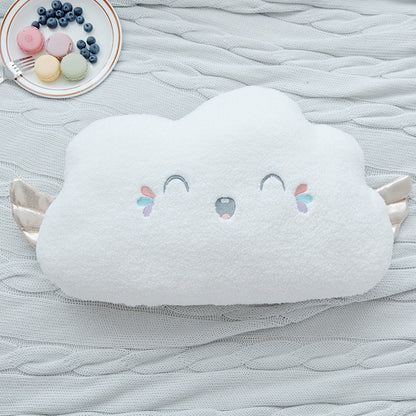 Cute Cloud Star & Moon Pillow | Soft Nursery Decor