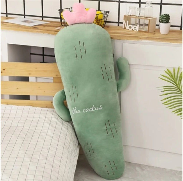Large Cactus Plush Pillow | Cute Soft Stuffed Animal