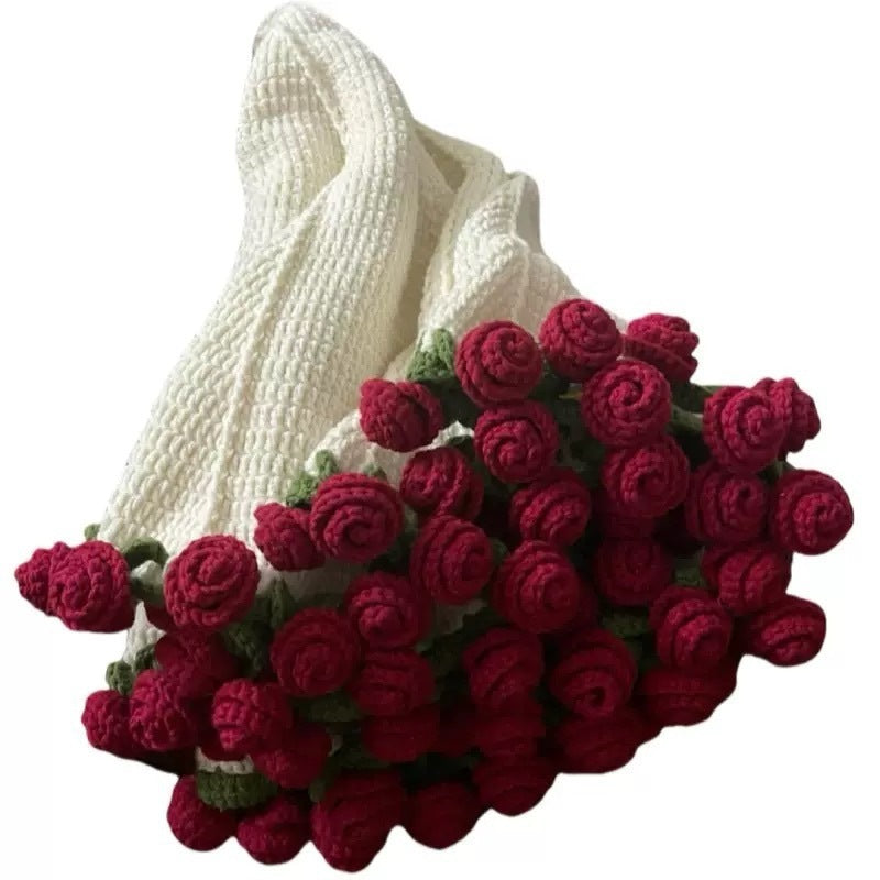 Crochet Rose Bouquet Blanket | Unique Handmade Gift