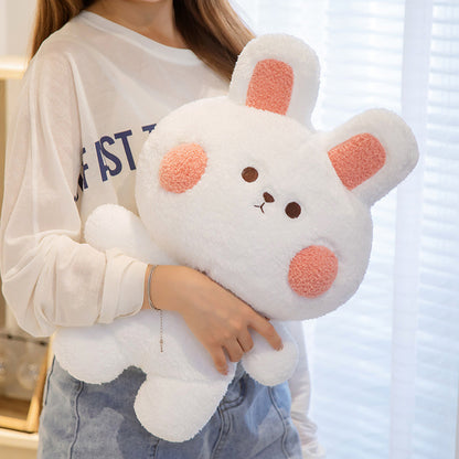 Cute Blushing Plush | Soft Frog & Bunny Stuffed Animal