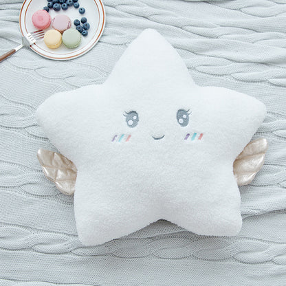 Cute Cloud Star & Moon Pillow | Soft Nursery Decor