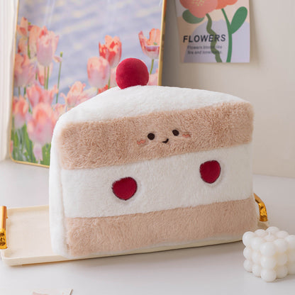 Cute Cake Plush | Soft Stuffed Food Pillow
