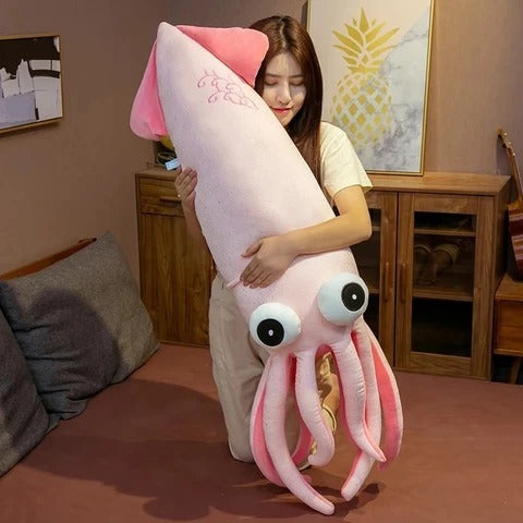 Giant Squid Plush | Cute Soft Cuddle Pillow