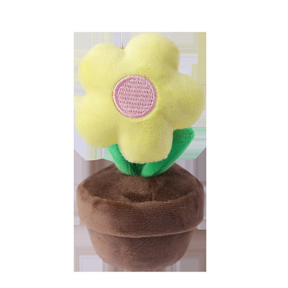 Potted Flower Plush Keychain | Cute Bag Charm