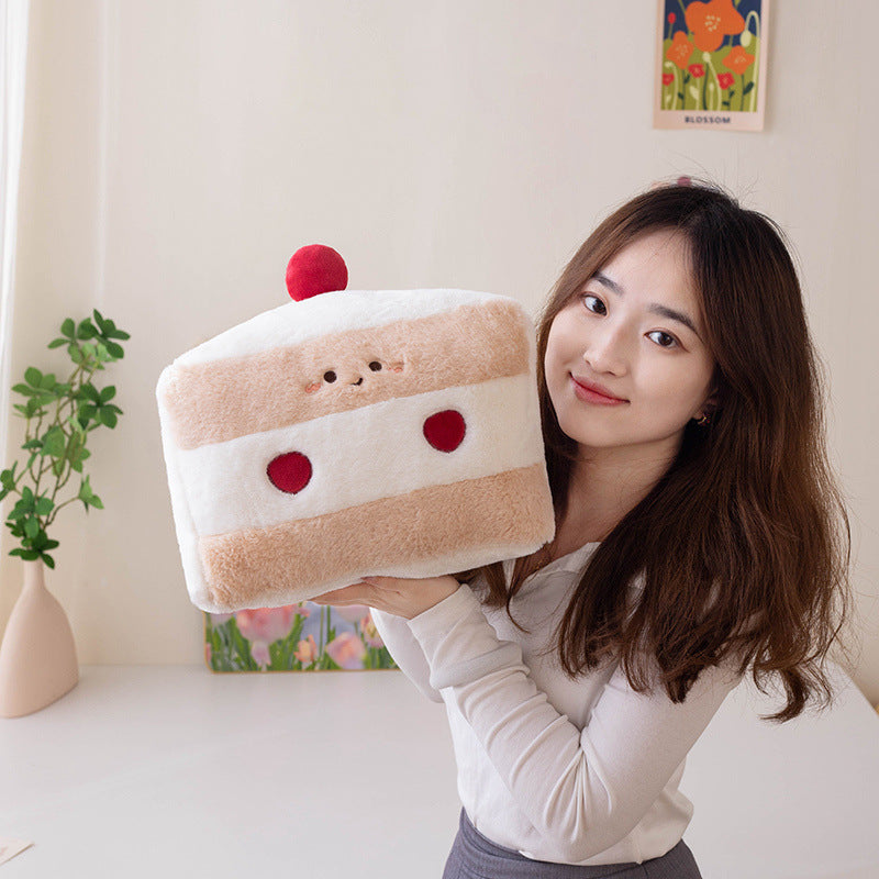 Cute Cake Plush | Soft Stuffed Food Pillow