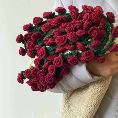 Crochet Rose Bouquet Blanket | Unique Handmade Gift