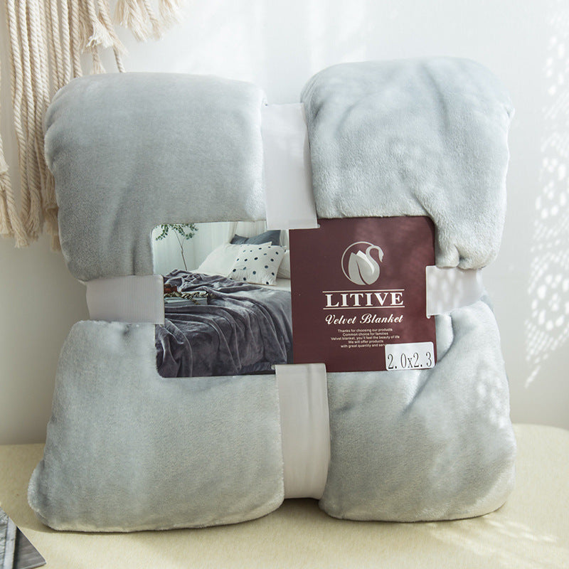 Warm Bed Blanket | Super Soft Coral Fleece