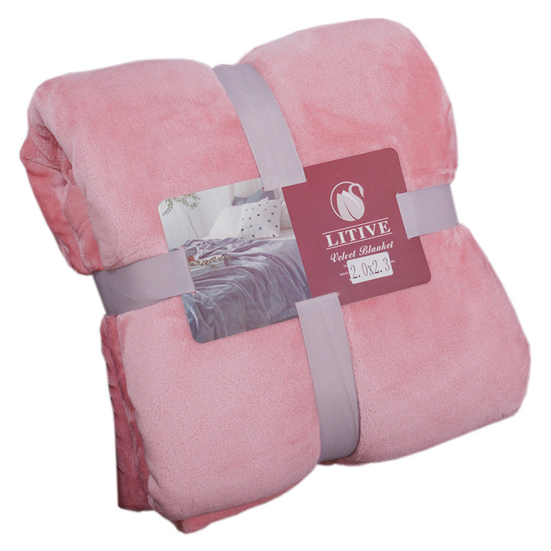 Warm Bed Blanket | Super Soft Coral Fleece