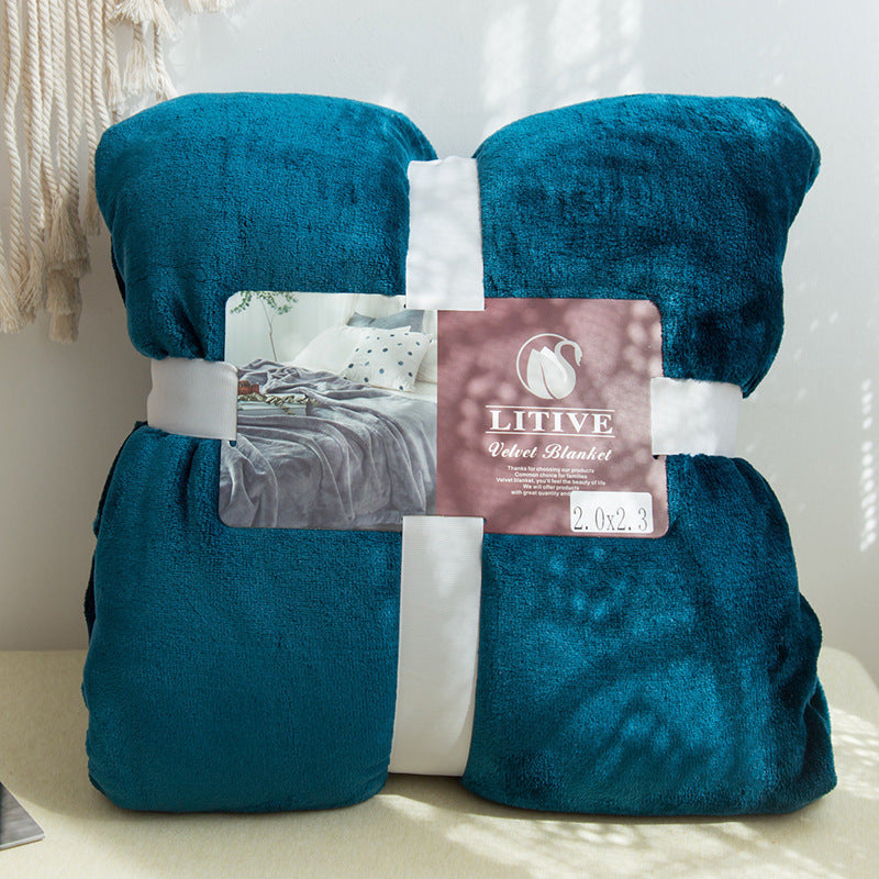 Warm Bed Blanket | Super Soft Coral Fleece