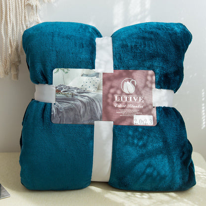 Warm Bed Blanket | Super Soft Coral Fleece