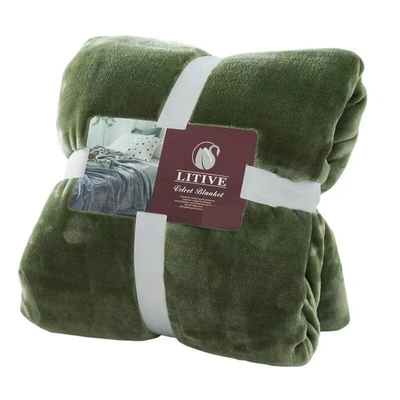 Warm Bed Blanket | Super Soft Coral Fleece