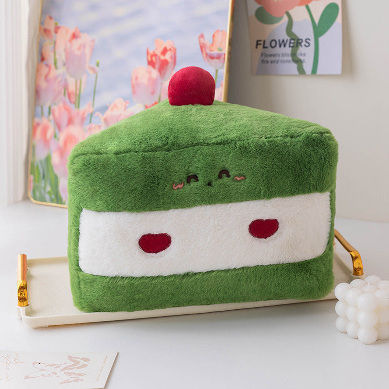 Cute Cake Plush | Soft Stuffed Food Pillow
