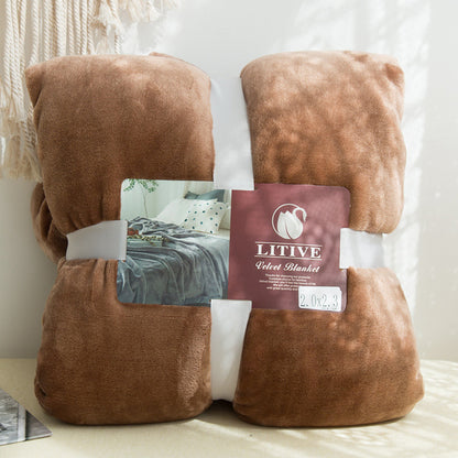 Warm Bed Blanket | Super Soft Coral Fleece